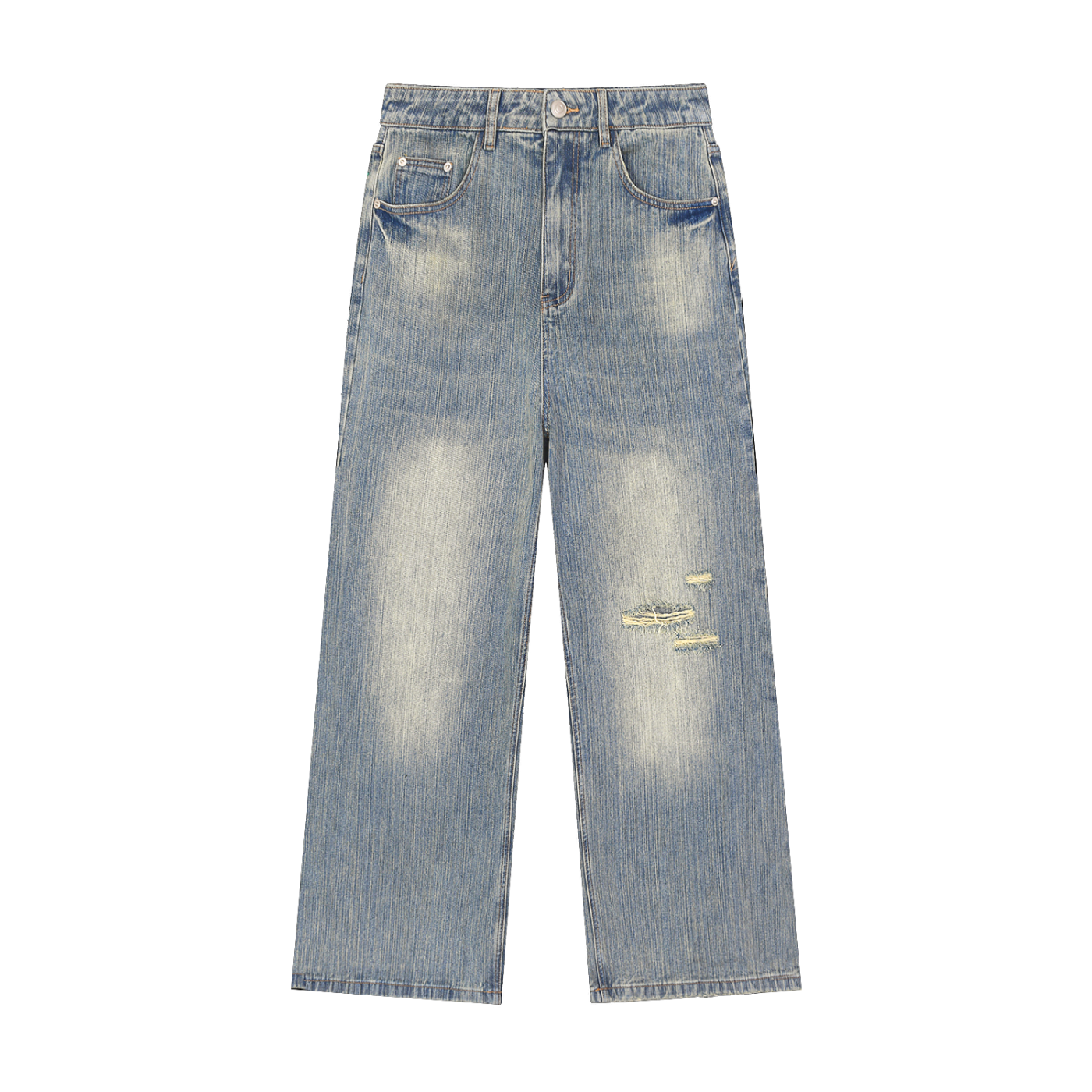 ARTISANAL WASHED WIDE-LEG DENIM