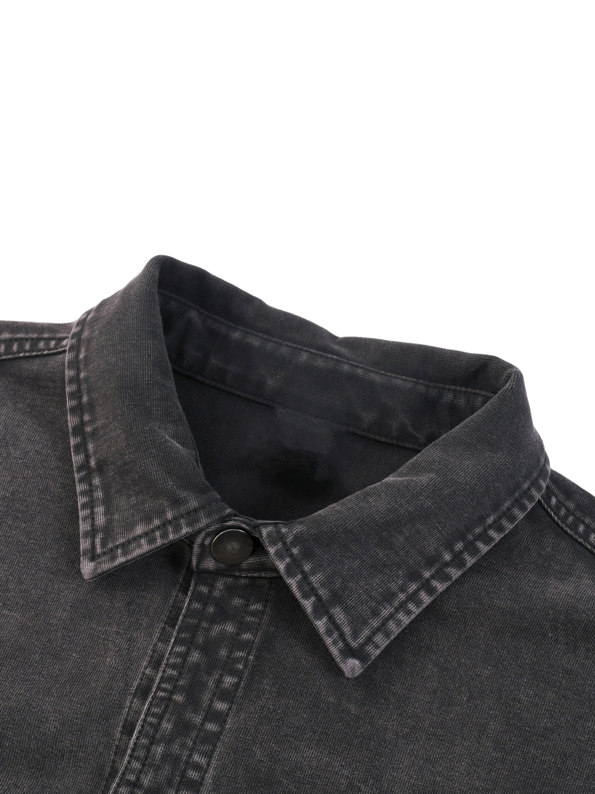 Washed Denim Overshirt – Archival Construction